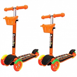 Самокат 3-колесный Midi Orion 164в5, цвет – оранжевый (Orion, 6629RT)